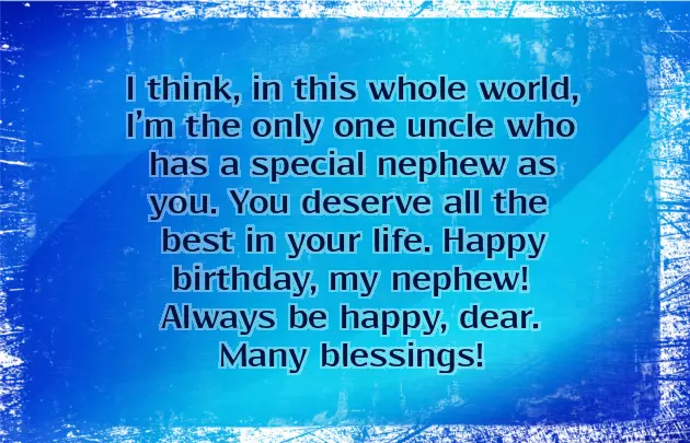 Short Birthday Quotes For Nephew