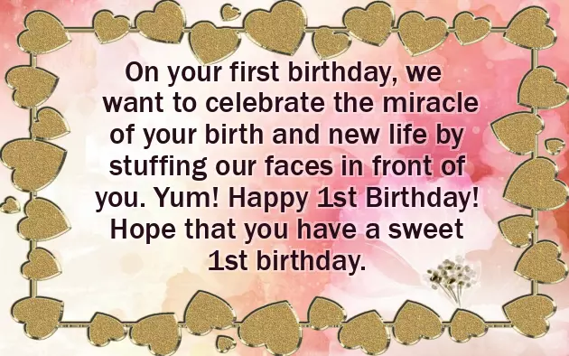 Birthday Wishes 1St Birthday Baby Girl Birthday Wishes 1St Birthday Baby Girl