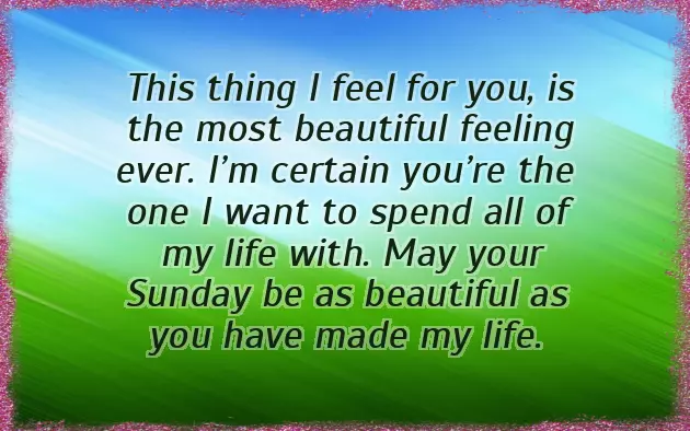 Greetings For Sunday Morning