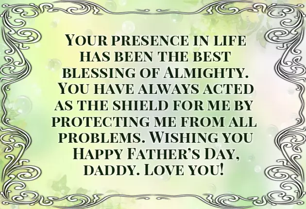 Fathers Day Wishes From Child