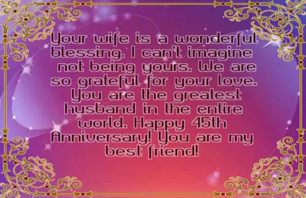 Happy 45Th Anniversary