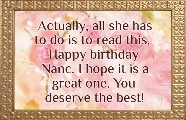 Happy Birthday Happy Birthday Nancy