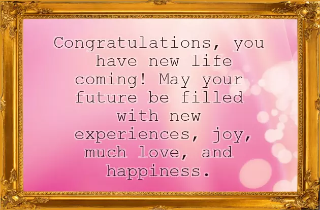 Congratulations To New Mom To Be