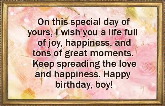 Birthday Wishes To A Three Year Old Boy