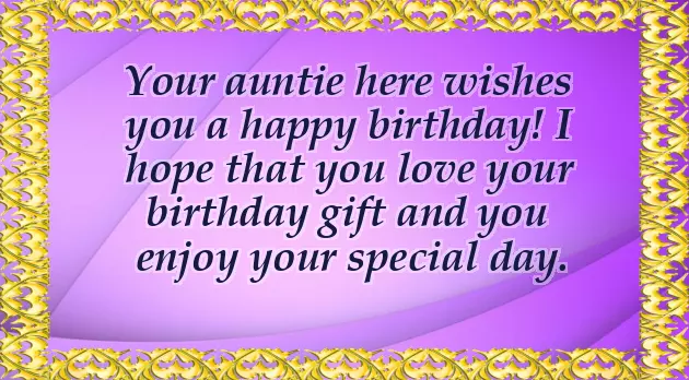 Happy Birthday Aunt From Nephew Happy Birthday Aunt From Nephew