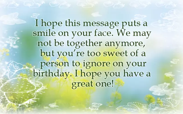 Happy Birthday To My Ex Girlfriend