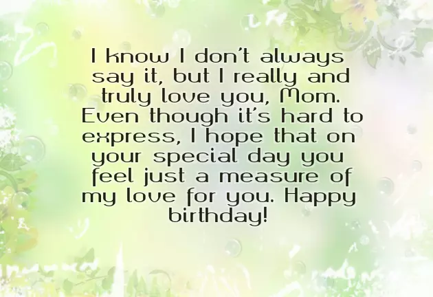 Special Mother Birthday Wishes