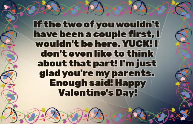 Valentine Wishes For Mom And Dad