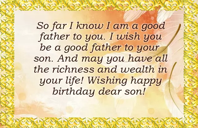 Dad Wishes To Son