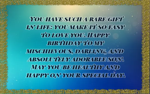Happy Birthday My Lovely Son Quotes