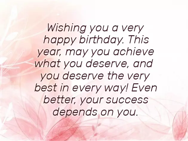 Happy Birthday Wishes Simple Text