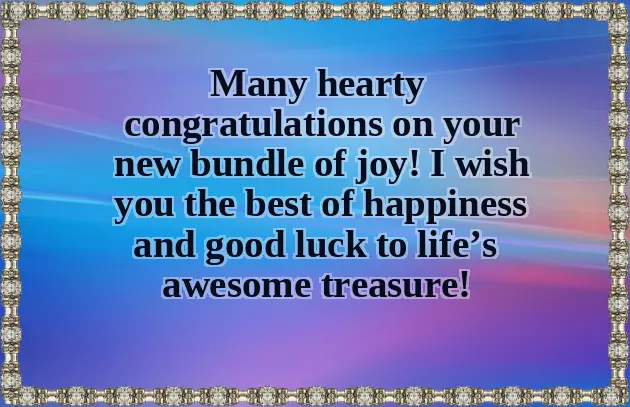 Congratulations On The Coming Baby