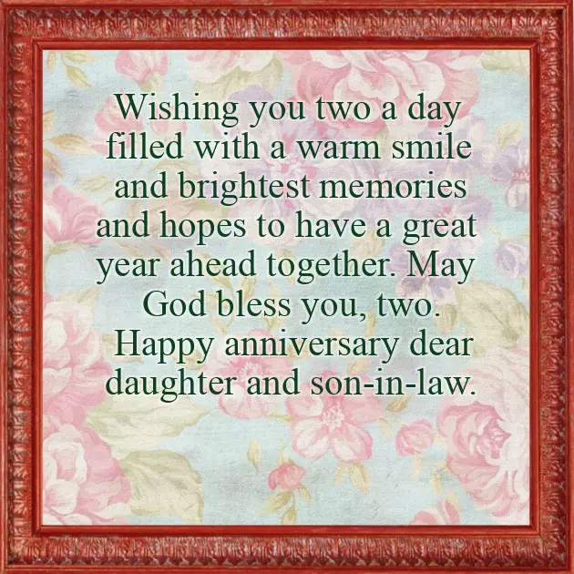 Happy Anniversary To My Daughter And Son In Law Poems
