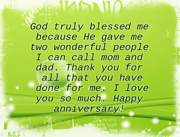 20Th Anniversary Wishes For Parents