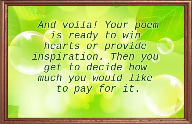 Make A Poem For Me Make A Poem For Me