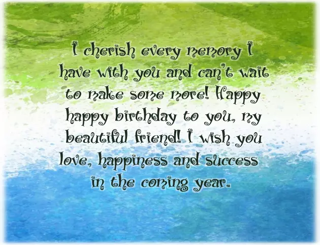 Best Birthday Wish To Friend Girl