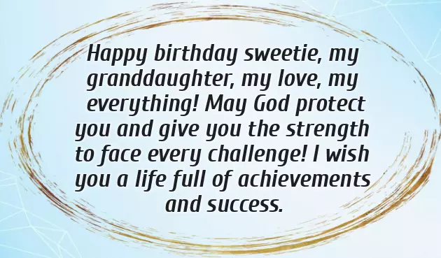 Religious Birthday Wishes For Granddaughter