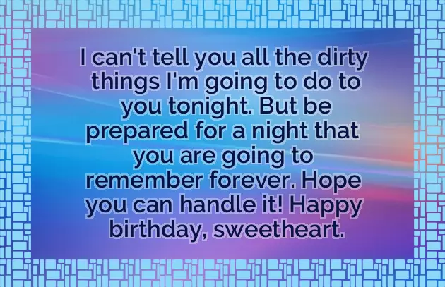 Naughty Birthday Wishes For Her