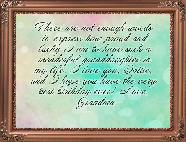 Happy Birthday 13 Year Old Granddaughter