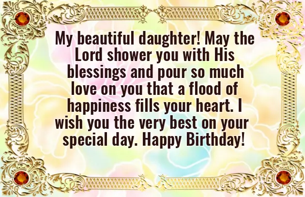 Happy Birthday Blessing To My Daughter