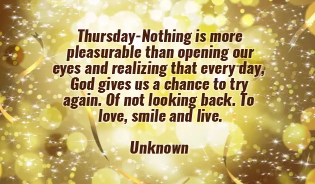 Greeting Thursday Greeting Thursday