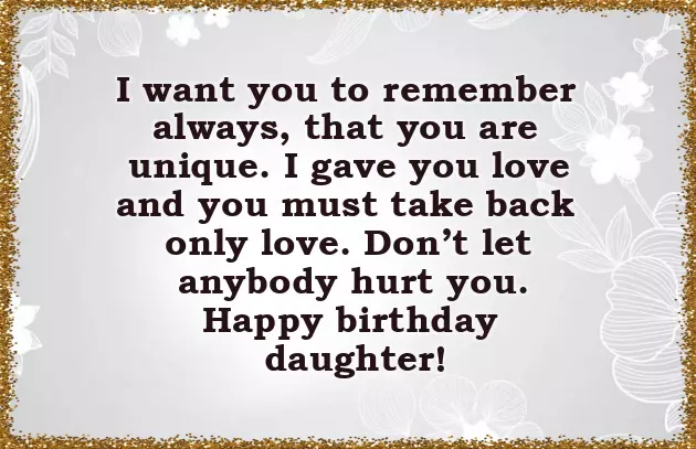 Daughter Wishes To Father