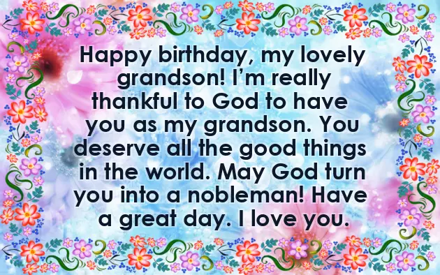 Happy Birthday To My Oldest Grandson