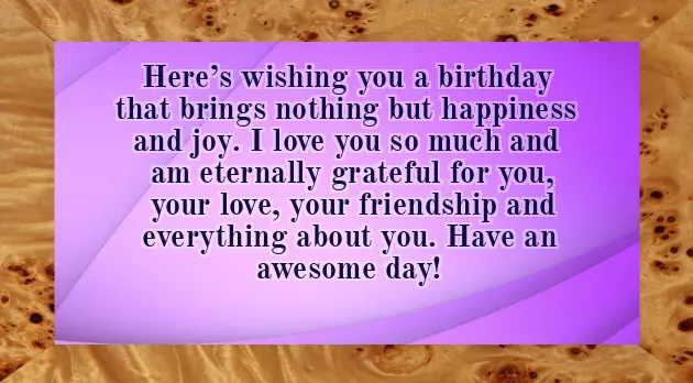 Happy Birthday For The Man I Love