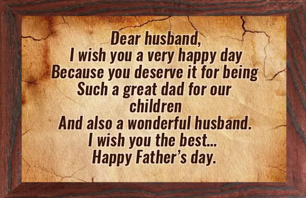 Wishing My Husband A Happy Father