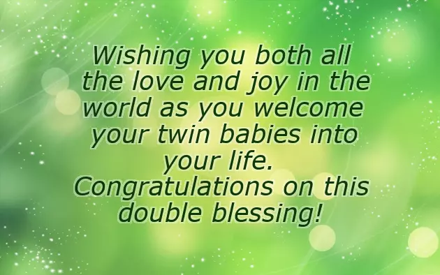 Congratulations For Baby Twins