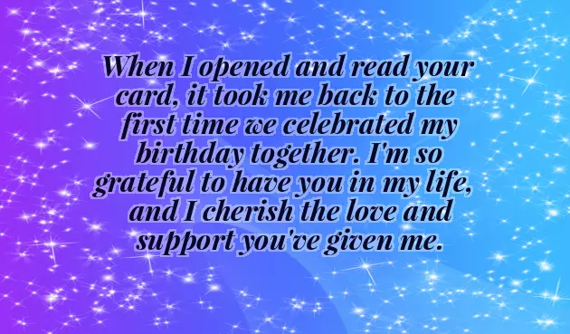 Message For Appreciation For Birthday Wishes