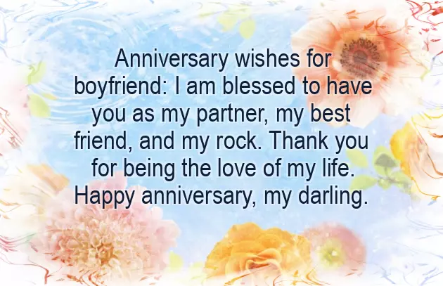 First Anniversary Message To Boyfriend