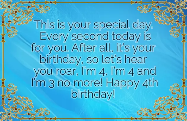 Birthday Wishes For 4 Year Old Grandson