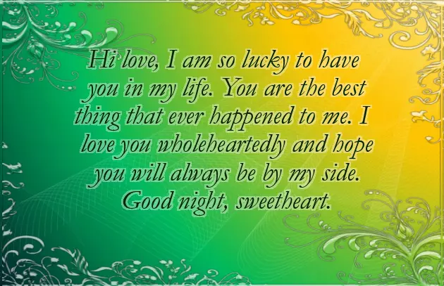 Goodnight Greetings For Her