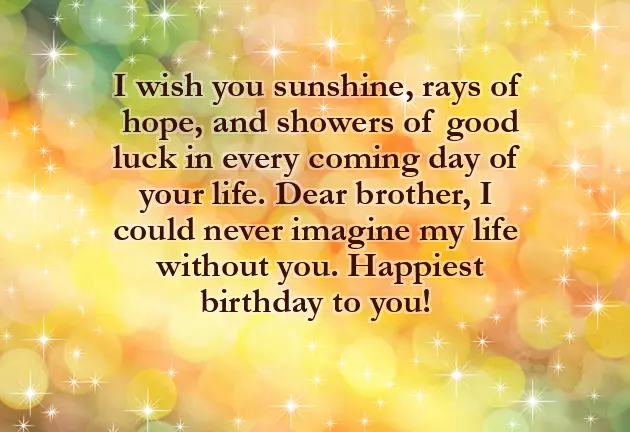 Bday Msg For Bro