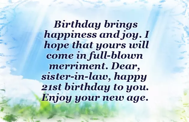 Best Birthday Wishes For Sister In Law