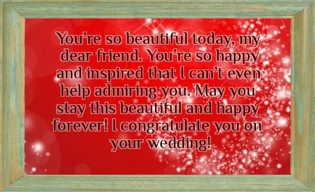 Congrats Friend Wedding