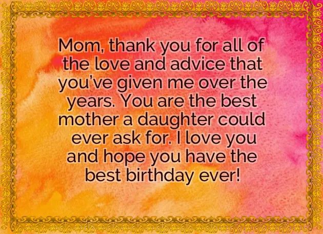 Happy Birthday Mom Quotes From Daughter