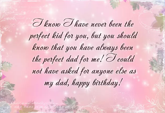 Wishes Birthday For Father