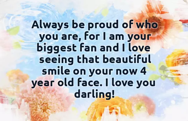 4Th Birthday Wishes For Daughter