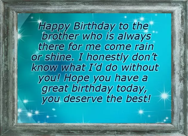 Best Wishes To Elder Brother