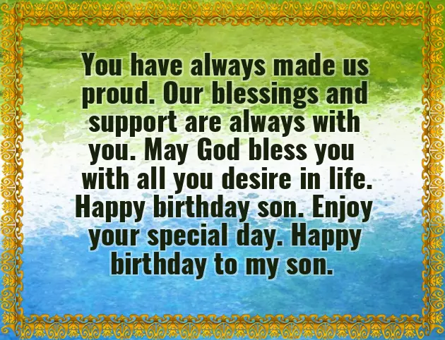 Birthday Wishes For Grown Son