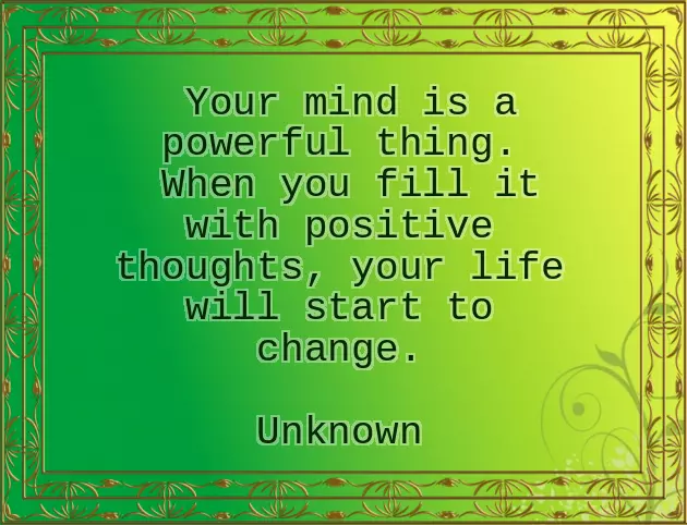 Meaningful Positive Thinking Good Morning Message