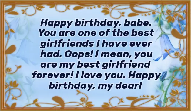Birthday Wishes For Your Lovely Girlfriend