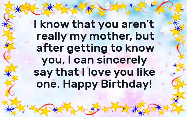 Birthday Wishes For Step Mother