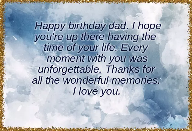 Happy Birthday Papa In Heaven