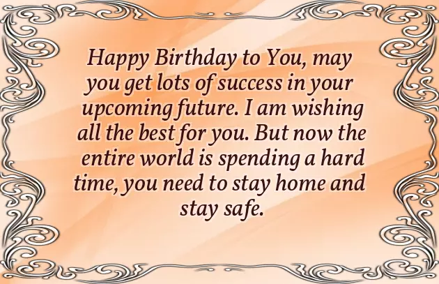 Funny Quarantine Birthday Wishes