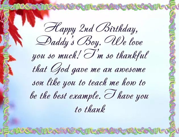 Happy 2 Birthday Son Happy 2 Birthday Son