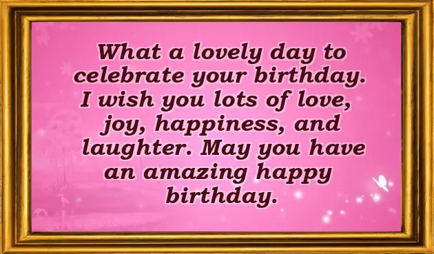 Birthday Wishes English Text