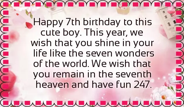 Happy Birthday Wishes To 7 Year Old Boy Happy Birthday Wishes To 7 Year Old Boy